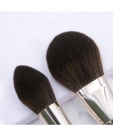 Buy MADALIAN 12 Brushes Set - Complete Loose Powder & Eyebrow Brush Beauty Tools with Wooden Handle | International Shipping Available - Buy Online on GoSupps.com