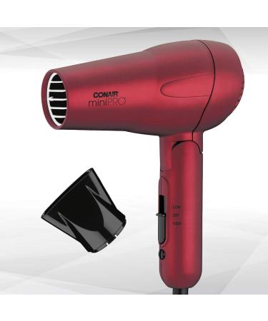 Conair miniPRO Tourmaline Ceramic Travel Hair Dryer - Red - Buy Online on GoSupps.com