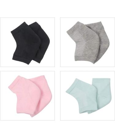 Minkissy Heel Socks - Silicone Gel Spa Socks for Cracked Heels & Dry Feet Repair | Moisturizing Cuff Support - Buy Online on GoSupps.com