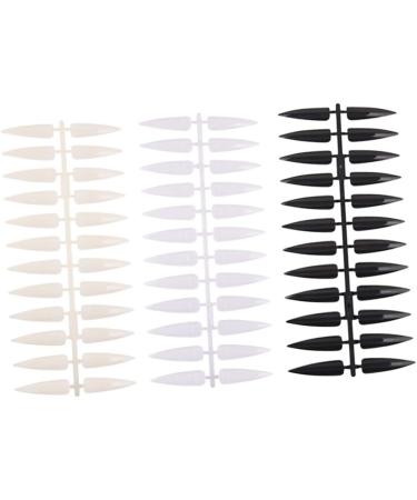 Housoutil 1 Set 20 Nail Training Manicure Tool Bronzing Pearls for Face Nail Polish False Nail Art Practice Nail Color Cards Nail Salon Tool Nail Art Kit Display Board 4.5x1.3cm Transparent - Buy Online on GoSupps.com