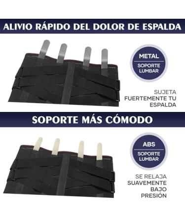 Back Brace for Men & Women - Adjustable Lower Back Pain Relief Support Belt for Heavy Lifting Herniated Disc & Sciatica - Large Black - Buy Online on GoSupps.com