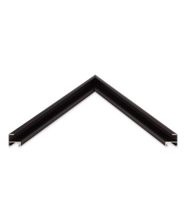 Nielsen Bainbridge Undici Profile 11 Do-It-Yourself Aluminum Metal Frame Section Kit w/ 2 Moulding Pieces Plus Hardware for Artwork, Photos and Posters, Black
