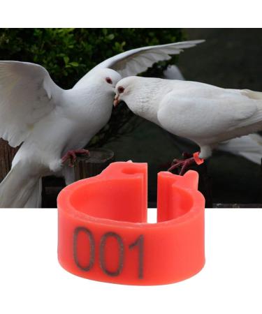 Yosoo Health Gear Pigeons Leg Bands Bird Leg Rings 100PCS 8MM 001-100 Numbered Plastic Letter Pigeons Bird Leg Bands Rings(red) - Buy Online on GoSupps.com