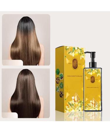 Coloration capillaire nourrissante base de plantes shampooing colorant naturel longue dur e adoucit et apporte de la brillance shampooing colorant base de plantes (Noir naturel) - Buy Online on GoSupps.com