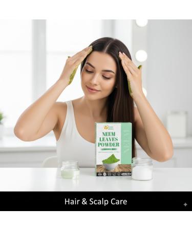 Herbs Botanica Neem Powder 100% Pure Natural Leaf Powder for Hair Skin & DIY Uses Finely Ground & Additive Free Natural Supplement in Resealable Pack 2 oz - Buy Online on GoSupps.com