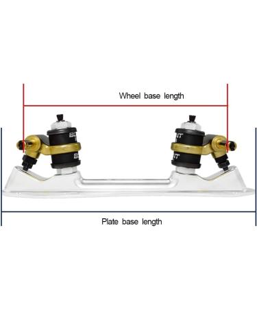 Bont Skates Zeus Roller Skate Speed Plate - 7 Degree Action, No Toe Stop, Quick Release Clip Axles - 6061 Aluminum - Pair 165mm - Buy Online on GoSupps.com