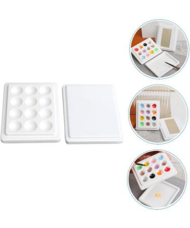  ULDIGI 1PC Nail Art Painting White Gel Nail Polish Makeup Palette Tray Accessories Nail Polish Holder Cosmetic Ceramic White Small Mixing Tray - Buy Online on GoSupps.com
