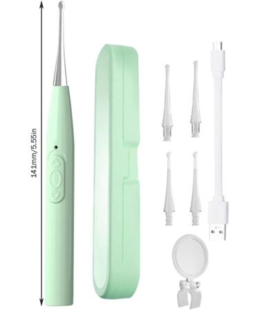 Stainless Steel Ear Wax Removal Tools with Light - Ear Pick Cleaning Kit for Ear Health Care - Mint Green - Buy Online on GoSupps.com