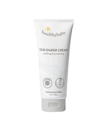 Our Diaper Cream | Hypoallergenic Zinc Oxide & Squalane Diaper Cream | Fragrance Free EWG Verified + Non-GMO 3 oz