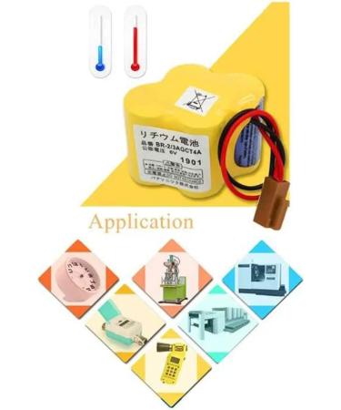 Buy 6V 4400mAh BR-2/3AGCT4A Replacement Battery for FANUC CNC System | Non-Rechargeable Compatible International Shipping - Buy Online on GoSupps.com