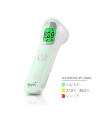 Europapa Infrared Thermometer for Baby & Adult - Fever Alarm C/ F Switch 30 Value Memory - VP-T1 Green - Buy Online on GoSupps.com