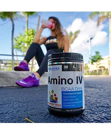 PEScience Amino IV Raspberry Grape 60 Scoop BCAA & EAA Powder with Electrolytes - Buy Online on GoSupps.com