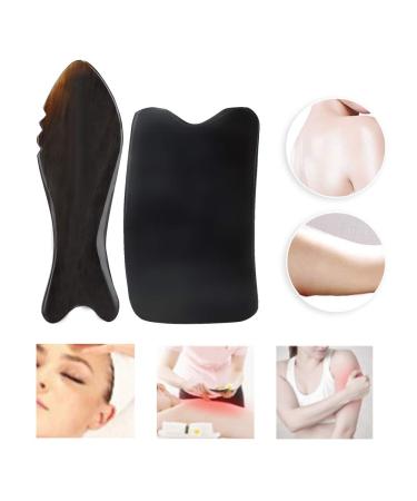 Premium Ox Horn Gua Sha Scraping Board for Facial & Body Massage - Pain Relief & Muscle Relaxation Tools - Buy Online on GoSupps.com
