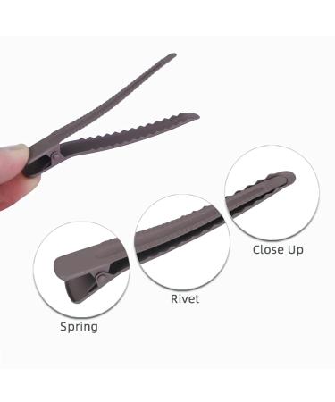 Bellisia 8-Piece Matte Hair Clips Set - Non-Slip Hollow Metal Duck Beak Styling Clips for Women & Girls - Perfect Hair Accessories - Buy Online on GoSupps.com