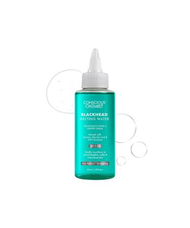 Conscious Chemist Blackhead Melting Water Gentle Pore Treatment with Succinic Glycolic Acid & CICA Exosome Unclogs Pores Dissolves Blackheads & Smoothens Skin Toner 50 ml (Pack of 1) Clear