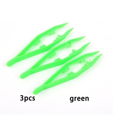 Guangcailun 3 Pieces Colorful Disposable Tweezers Set - Green Clip Tool & Toy Scissors for Precise Handling | International Shipping Available - Buy Online on GoSupps.com