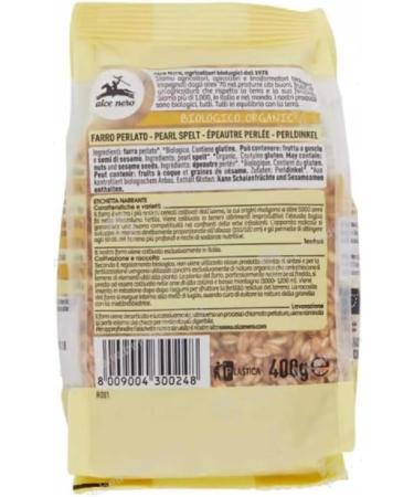  Italian Gourmet E.R. 3 x Alce Nero Farro Perlato Organic Pearl Spelt 400g + Italian Gourmet Pulp 400g - Buy Online on GoSupps.com