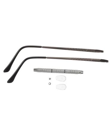 Healeved 1 set of glasses replacement replacement for sunglasses leg ends for glasses repair set for sunglasses glasses. Repair glasses screws.