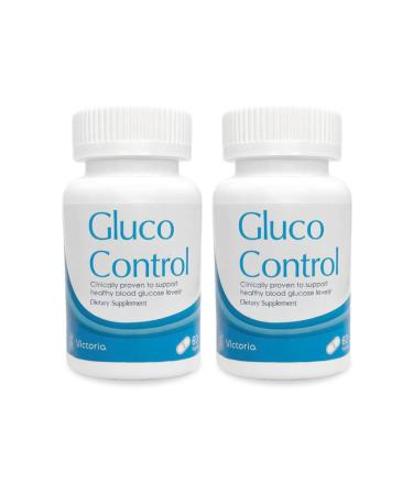 Dr. T Gluco Control Natural Supplement to Support Healthy Glucose Levels w/Garcinia Cambogia Gymnema Sylvestre White Bean Extract & Green Tea Supports Metabolism & Well-Being 60 Tabs 2-Pack