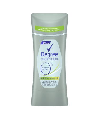 Degree 0% Aluminum Free Deodorant 48H Odor Protection Revitalizing Botanicals Deodorant for Women 2.6 oz Fresh 2.6 Ounce (Pack of 1)