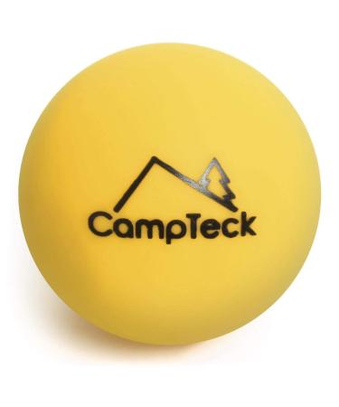 CampTeck U7025 - silicone massage ball myoballs fascia ball lacrosse ball massage (soft | medium | hard - 3 -Set or in single pack) - yellow - soft 65g