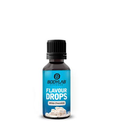 BODYLAB24 Flavor drops 30ml White chocolate calorie-free sugar-free & fat-free aroma drops flavrops for sweetness of food coffee syrup drops of taste without artificial dyes