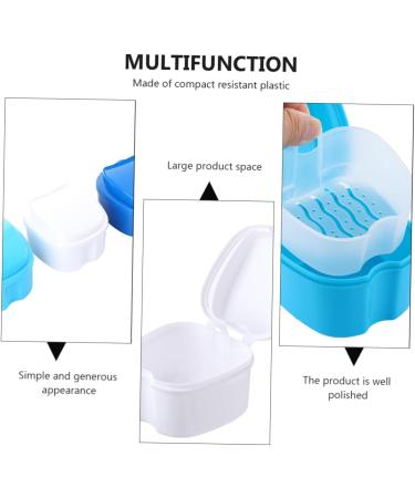 Coheali Travel Container for Prosthesis - 3-Part Storage Box for Artificial Teeth | Durable & Portable Fake Tooth Holder Case - Buy Online on GoSupps.com