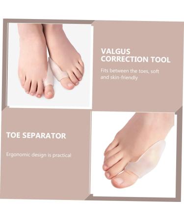 Healeved 6 Pairs Silicone Toe Sleeves & Toe Spacers - Toe Straightener & Separator for Hammer Toe, Bunion & Foot Valgus - White Corn Protector - Buy Online on GoSupps.com