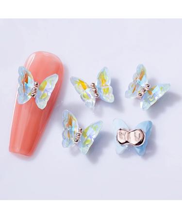 3D Nail Art Rhinestone Crystal AB Butterfly Charms Sparkle Nail Decoration Jewerlry Hand Craft DIY Accessories (MJ04) - Buy Online on GoSupps.com