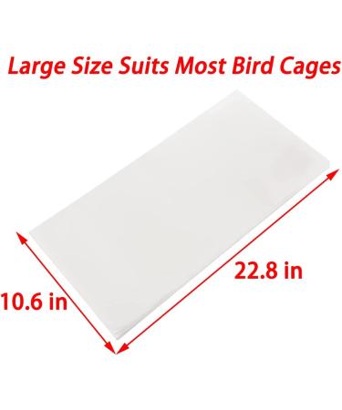 100 Pcs Large Bird Cage Liner Papers | Non-Woven Precut Absorbent Cushion | 22.8 x 10.6 | Pet Cage Liners - Buy Online on GoSupps.com