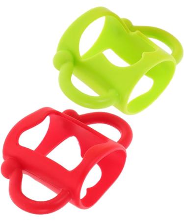 ibasenice 4 Pcs Silicone Bottle Handle Newborn Bottle Handle Bottle Grip Milk Bottle Handles Bottle Handles Milk Bottle Accessories Wide Mouth 13.00X7.00X6.50CMx2pcs Assorted Colorx2pcs - Buy Online on GoSupps.com