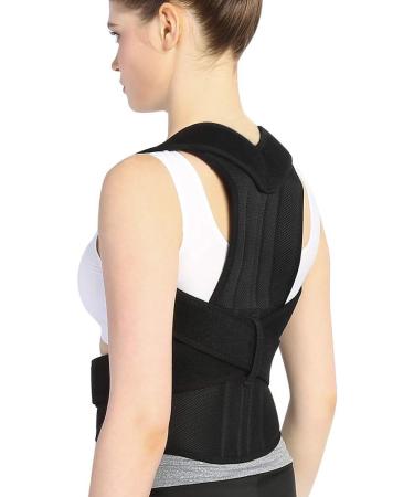 Back Brace Posture Corrector for Men & Women - Lumbar Support & Shoulder Support for Improved Posture & Back Pain Relief - Buy Online on GoSupps.com