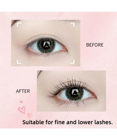 Waterproof mascara for short lashes and lower lashes compact precision brush smearresistant black formula moistureresistant and longlasting black 1 piece - Buy Online on GoSupps.com