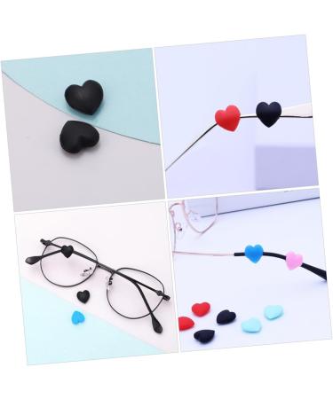 15 Pairs Glasses Ear Hooks - Eyeglass Stoppers & Silicone Cushions for Comfort | Universal Grips for Kids & Adults - 1.4x1.3cm Black - Buy Online on GoSupps.com