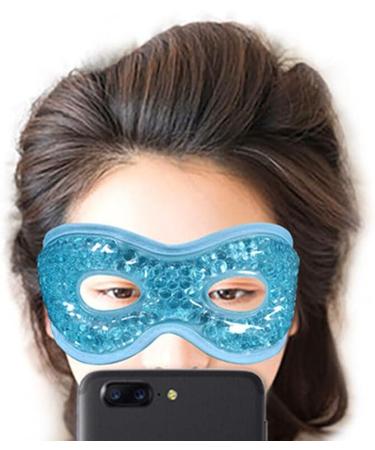 Gel Eye Face Cover for Puffy Eyes - Cold Compress Eye Cover with Hollow Design - Buy Online on GoSupps.com