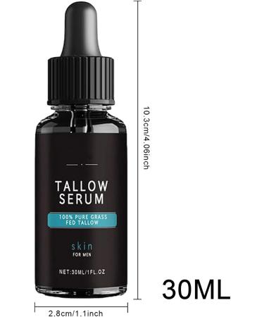 Tallow Face Moisturizer | Wrinkles Defense Tallow Face Wash Tallow Night Serums and Cream | Skin Care Moisturizer for Men Diminish Fine Lines and Wrinkles 30ML - Buy Online on GoSupps.com