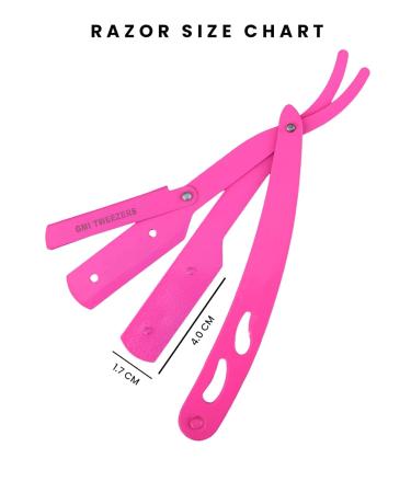 Premium Pink Straight Edge Razor - Stainless Steel & High Hardness Carbon Steel Cutthroat Blade for Precision Shaving - Buy Online on GoSupps.com