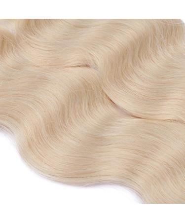 Keratin Bonding Hair Extensions #60 White Blonde 60cm - 25 Strands 100% Remy Real Hair - Easy to Use Wavy Micro Ring Extensions - Buy Online on GoSupps.com