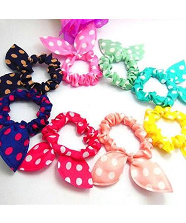 Frcolor 20pcs Elastic Hair Ties with Bunny Ears | Cute & Durable Hair Accessories for Women & Girls - Perfect for All Hair Types - Buy Online on GoSupps.com