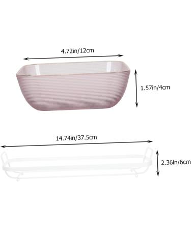 DEARMAMY Plates 1 Set Dried Fruit Storage Box Dipping Sauce Bowl Section Make Tea Serving Tray 37.5x12.4cm Dark Red - Buy Online on GoSupps.com