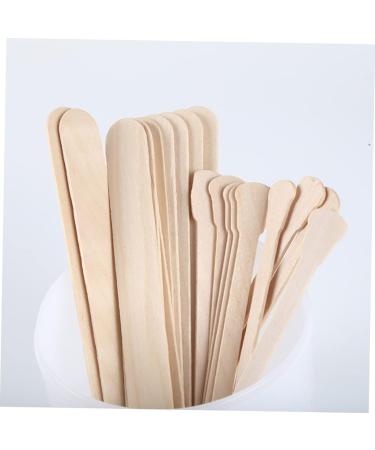 Minkissy 200 STK Waxed Wooden Sticks - Professional Eyebrow Wax Applicator for Makeup | International Shipping Available - Buy Online on GoSupps.com