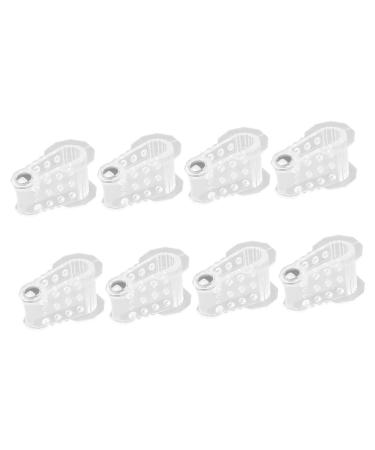 Healeved 4 Pairs Magnetic Splitter Magnet Tool Hammer Straightener Pedicure Tools Separators for Women Hammer for Women Bunion Pads Sebs Transparent Splints