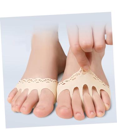 FRCOLOR 4 Pairs Tabi Socks with Forefoot Padding | Invisible Palm Socks & Anti-Skid Shoe Heel Pads for Women - Perfect for Travel - Buy Online on GoSupps.com