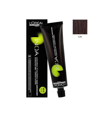 L'Or al Professionnel Inoa Hair Color 5.56 Light Brown Mahogany Red - 60 ml | Shop Internationally - Buy Online on GoSupps.com