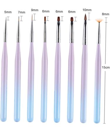 FRCOLOR Nail Pen 1pc Nail Pen Manicure Brush Set Brush Gel Stripe Gel Autumn Chrysanthemum Gel Nail Brush Sector Set Nail Art Pen - Buy Online on GoSupps.com