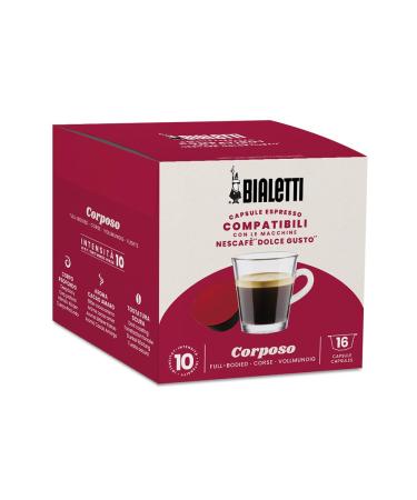 Bialetti Café Dolce Gusto® compatible capsules - Corposo - 16 Capsules