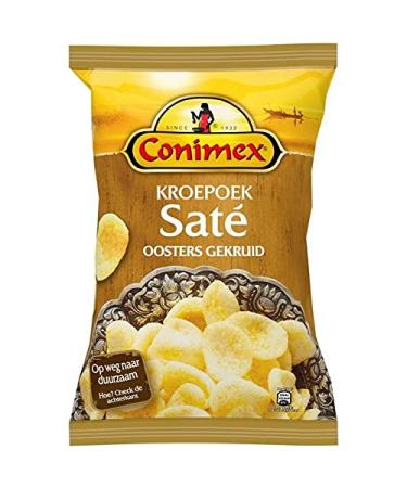Conimex Krupuk Kroepoek Saté Chips Indonesian Crisps 75G