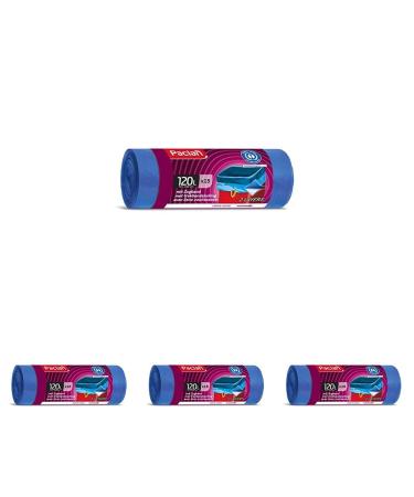Paclan drawstring bags 15 x 120L Blue Angel Blue 15 pieces (pack of 4) Paclan drawstring bags 15 pieces (pack of 4) Blue