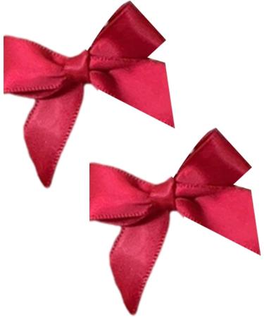 NUEAYMS 2Pieces Ribbon Bow Hair Clip Hair Barrette Hair Bow Headpieces Winter Bow French Barrette Headwear Hair Accessories Rose Pink - Buy Online on GoSupps.com