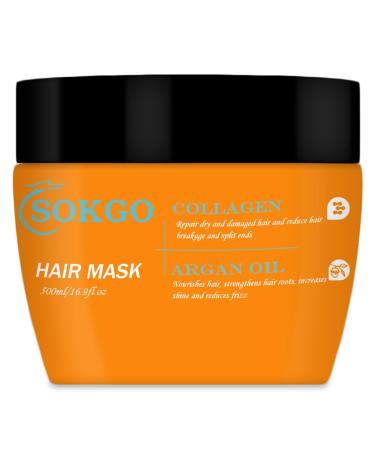 Moroccan Hair Treatment Masks Hydrating Argan Oil Hair Mask Collagen Hair Treatment Deep Conditioning Hair Mask for Dry Damaged Hair